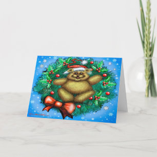 Tarjeta El oso de los grandes Navidades
