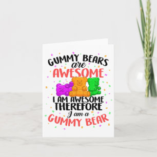 Tarjeta El Oso Gummy Bailando Vela Animal Para Jóvenes Adu