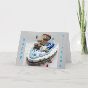 TARJETA EL OSO PESQUERO TE DESEA FELIZ *16º CUMPLEAÑOS