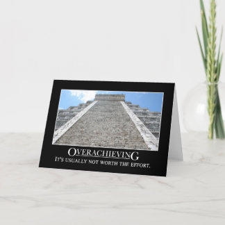 Tarjeta El Overachieving no está generalmente digno del