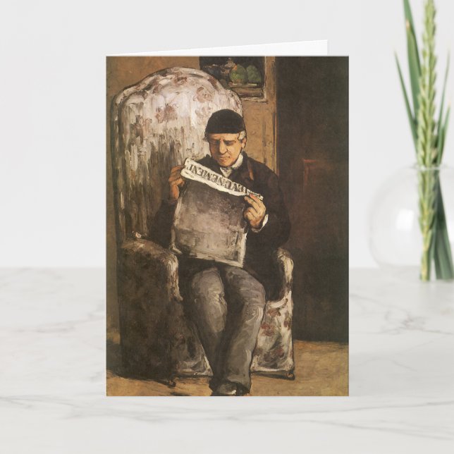 Tarjeta El padre de la artista de Cézanne (Anverso)