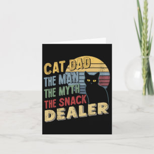 Tarjeta El Padre Del Gato Negro Retro El Hombre El Mito El