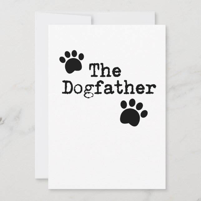 Tarjeta El padre del perro hace un regalo del Día del Padr (Anverso)
