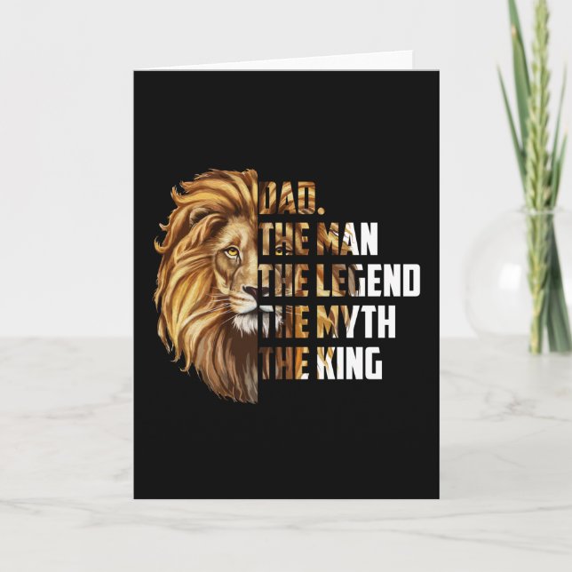 Tarjeta El Padre León El Hombre La Leyenda El Mito El Rey (Anverso)