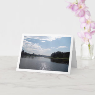 Tarjeta El paisaje del río Vistula, Cracovia
