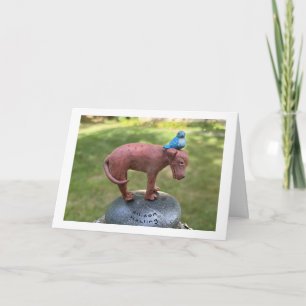 Tarjeta El pájaro azul de la felicidad