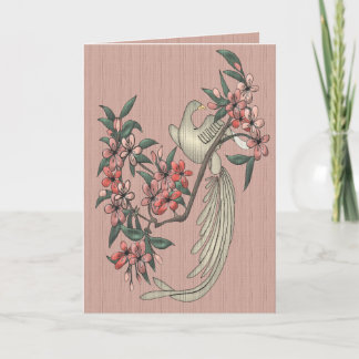 Tarjeta El pájaro cantante