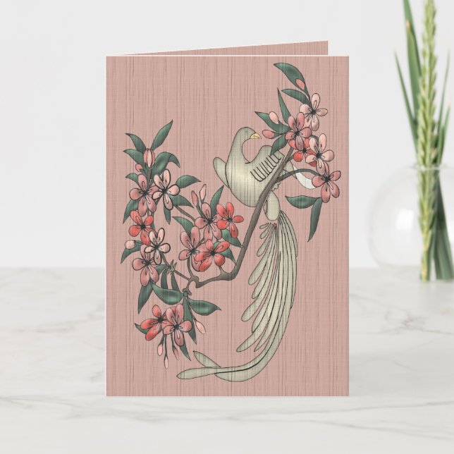 Tarjeta El pájaro cantante (Anverso)