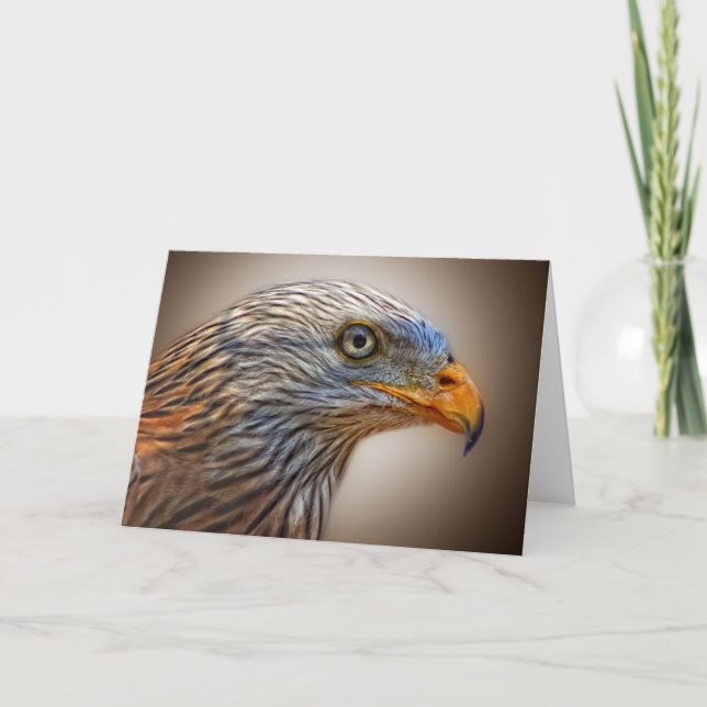 Tarjeta El pájaro rojo de la cometa (Anverso)