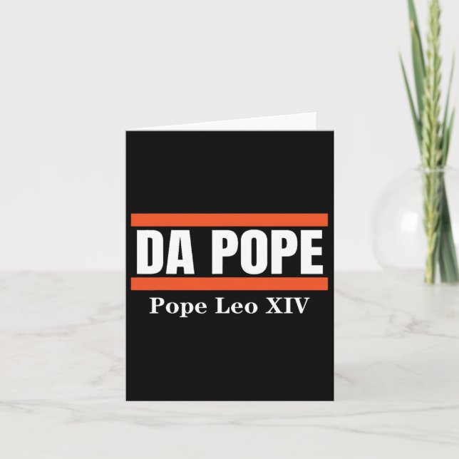 Tarjeta El Papa de Chicago Leo Xiv Cardenal de los Camisas (Anverso)
