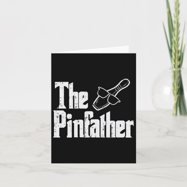 Tarjeta El papá del día del Bowler de Pinfather (Anverso)