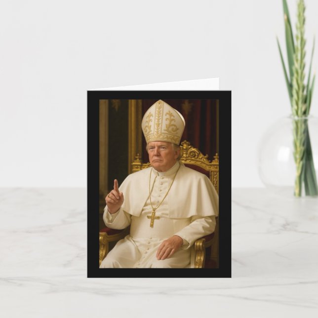 Tarjeta El Papa del presidente Trump 2025 (Anverso)
