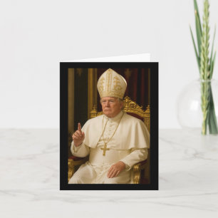 Tarjeta El Papa del presidente Trump 2025
