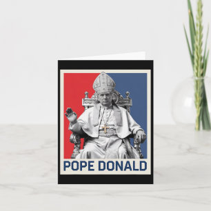 Tarjeta El Papa Donald Trump