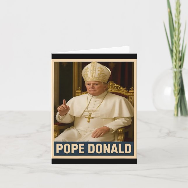 Tarjeta El Papa Donald Trump (Anverso)