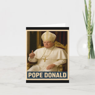 Tarjeta El Papa Donald Trump