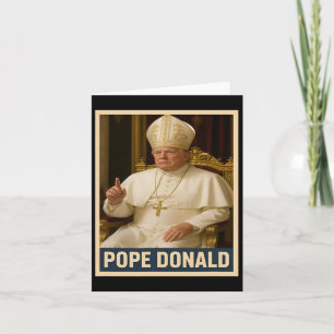 Tarjeta El Papa Donald Trump
