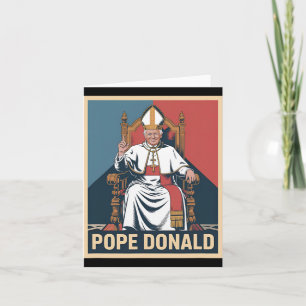 Tarjeta El Papa Donald Trump