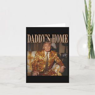 Tarjeta El papá está en casa Trump Trump 2024 Leopardo Div