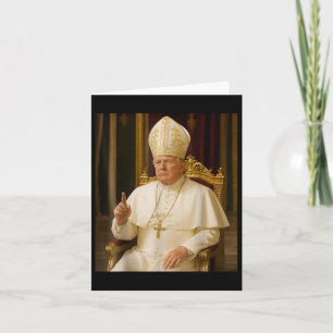 Tarjeta El Papa gracioso Trump Tee