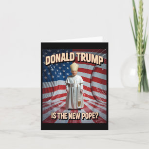 Tarjeta El Papa Gracioso Y El Presidente Donald Trump