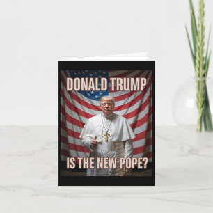 Tarjeta El Papa Gracioso Y El Presidente Donald Trump5