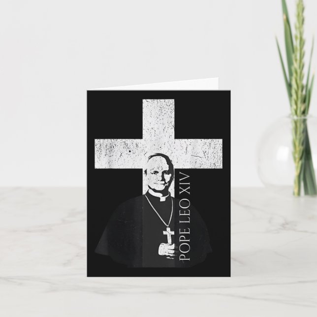 Tarjeta El Papa Leo Xiv Robert Francis Prevost (Anverso)