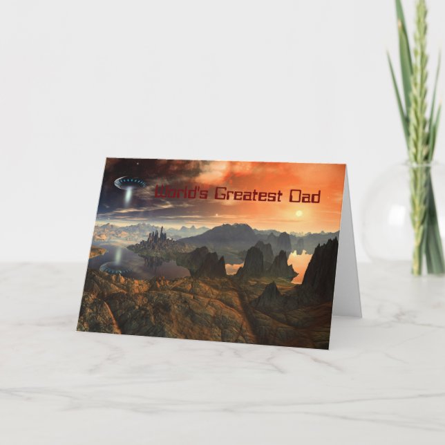 Tarjeta El papá más grande del mundo (Anverso)