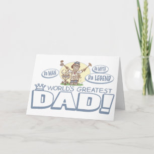 Tarjeta El papá más grande del mundo de Mudge Studios