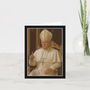 Tarjeta El Papa Trump, la Iglesia del Vaticano, el Papa Tr