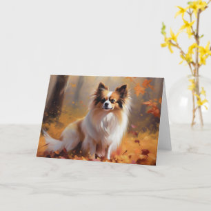 Tarjeta El Papillón en otoño se inspira en las hojas