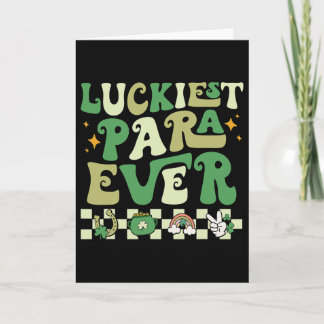 Tarjeta El Para más Afortunado Día de San Patricio Parapro