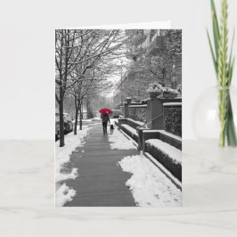 Tarjeta El paraguas rojo