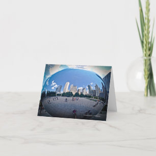 Tarjeta "El parque Chicago del milenio de la haba" -