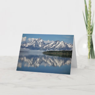 Tarjeta El parque nacional del Gran Tetón en blanco dentro
