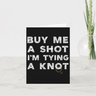 Tarjeta El Partido Bachelor Groom Gracioso Tee Me Compra U