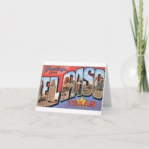 Tarjeta El Paso, Tejas Notecard