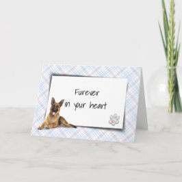 Tarjeta El Pastor Alemán En La Pérdida De Simpatía Del Mas