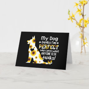 Tarjeta El pastor alemán My Dog cree que soy un Mascota pe