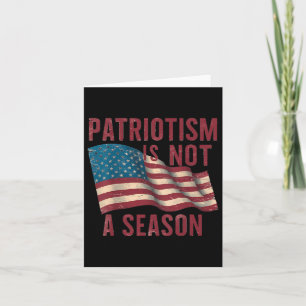 Tarjeta El patriotismo no es una temporada Día Memorial de