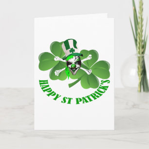 Tarjeta El payaso asustadizo de St Patrick feliz