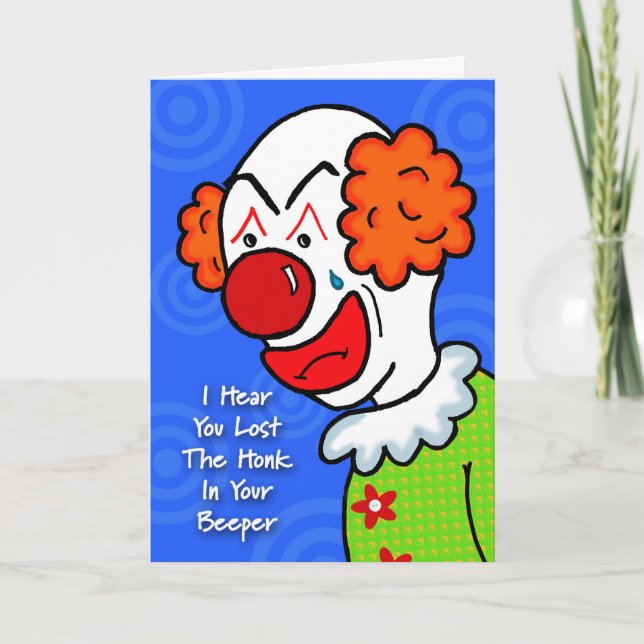 Tarjeta El payaso consigue bien (Anverso)