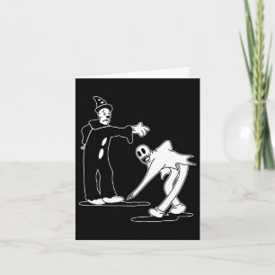 Tarjeta El payaso Fantasma Mágica Danza