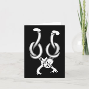 Tarjeta El payaso fantasma se retorció