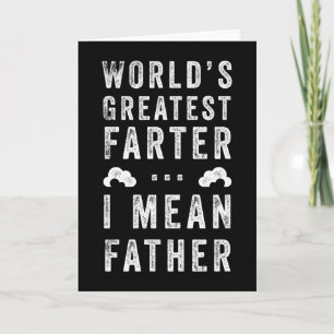 Tarjeta El Pedorrero Más Grande del Mundo Día del Padre Co