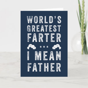 Tarjeta El Pedorrero Más Grande del Mundo Día del Padre Co