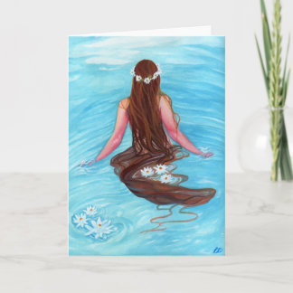 Tarjeta El pelo de la sirena cayó en olas GRACIAS A LA TAR