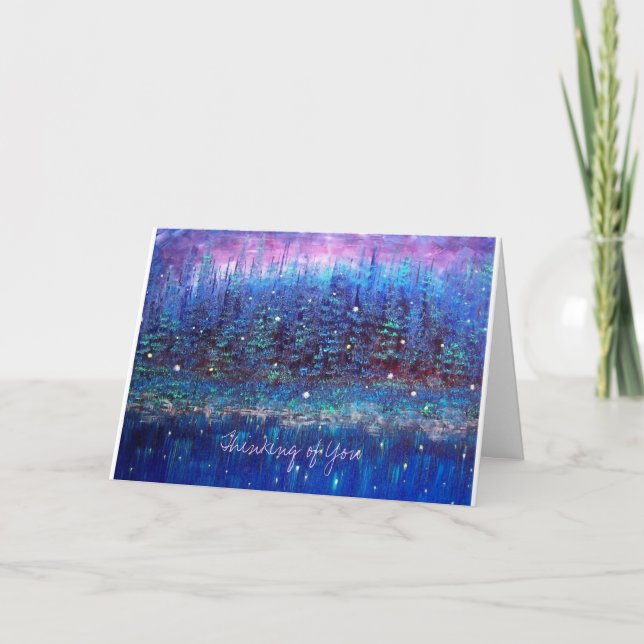 Tarjeta El pensamiento en usted carda (Anverso)