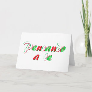 Tarjeta El pensamiento en usted carda
