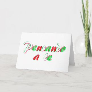 Tarjeta El pensamiento en usted carda